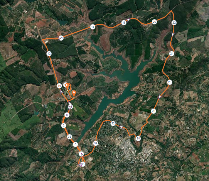 Route map — Marathon