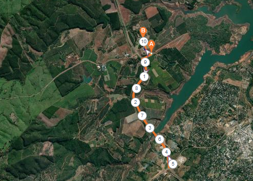 Route map — 10km Road