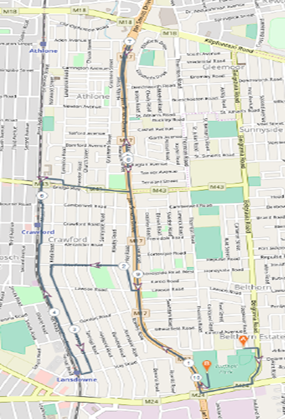 Route map — Top Form 10km