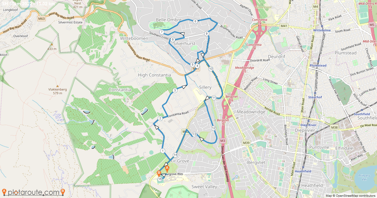 Route map — 5km Fun Run