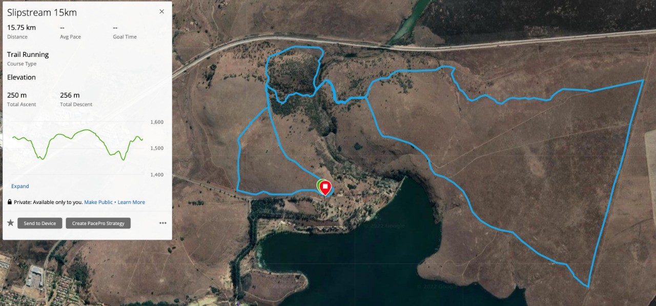 Route map — 15km Trail