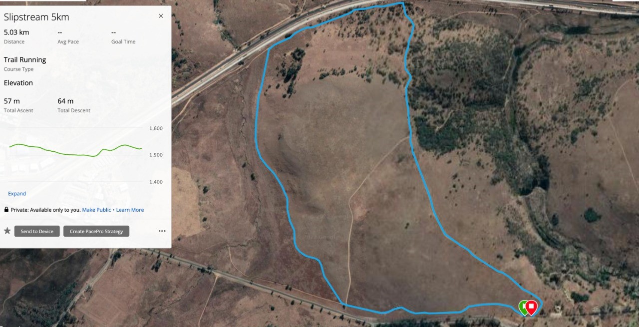 Route map — 4.9km Trail