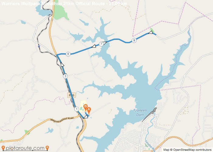 Route map — Half-Marathon