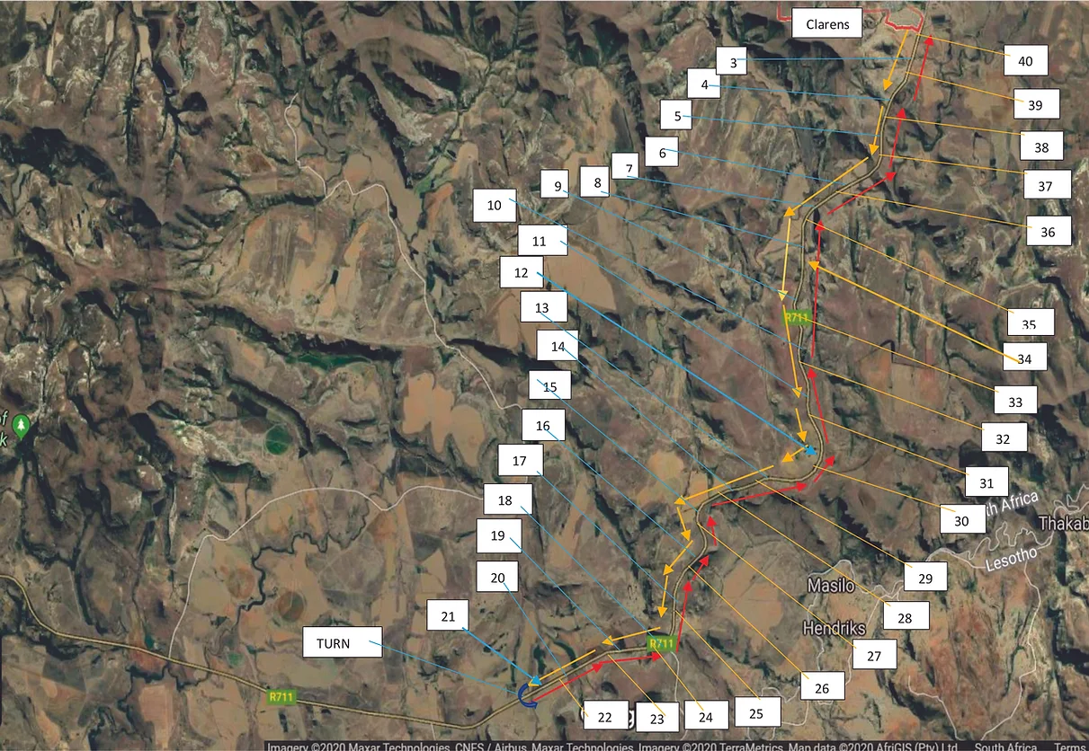 Route map — VKB Surrender Hill Marathon