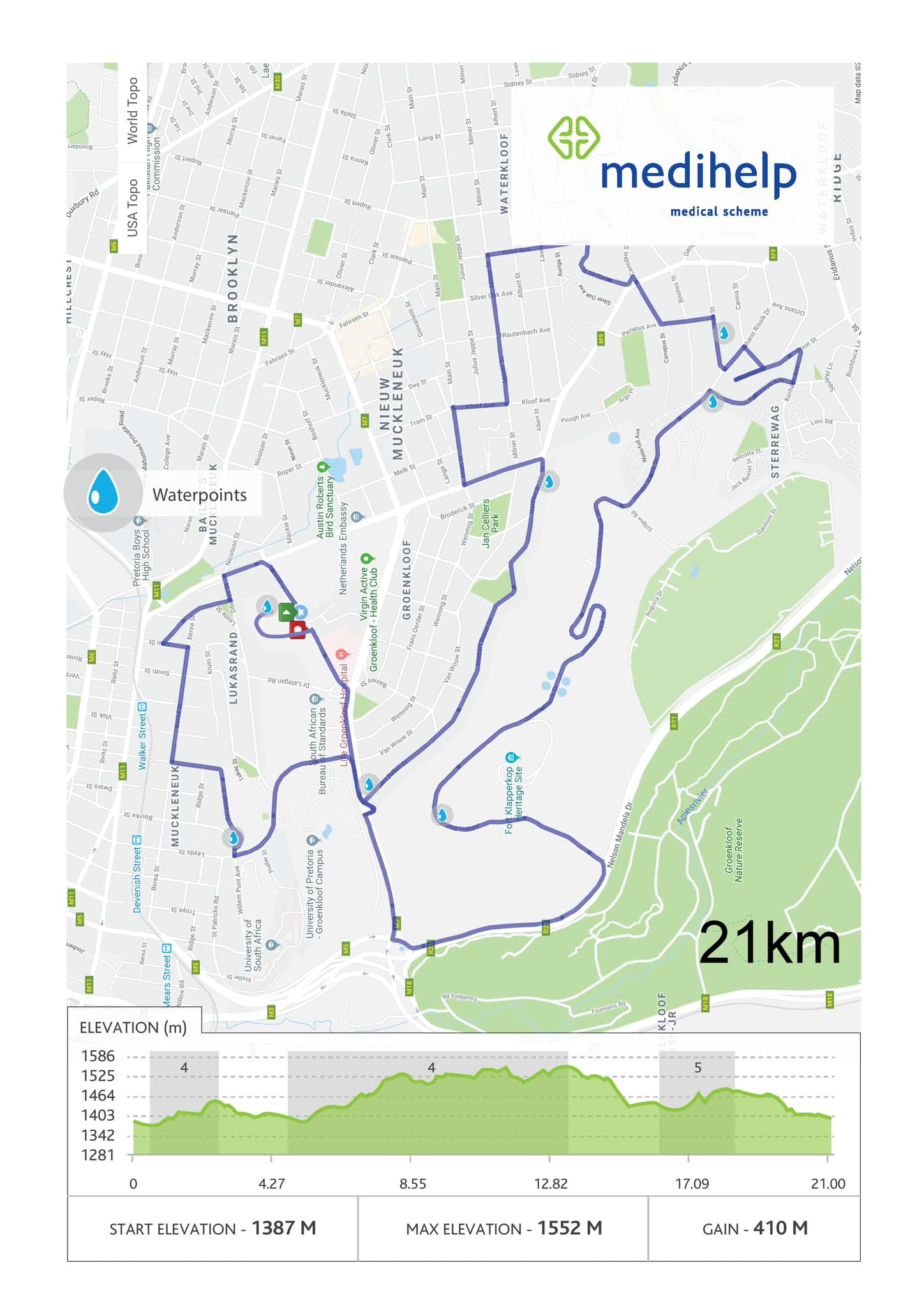 Route map — Half-Marathon
