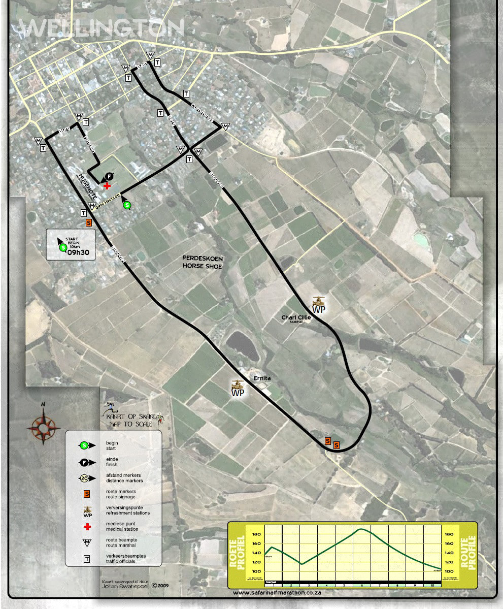 Route map — 10km Run / Walk
