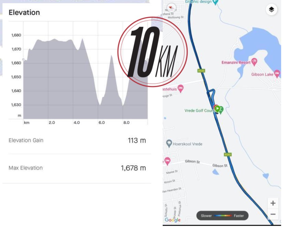 Route map — 10km Race