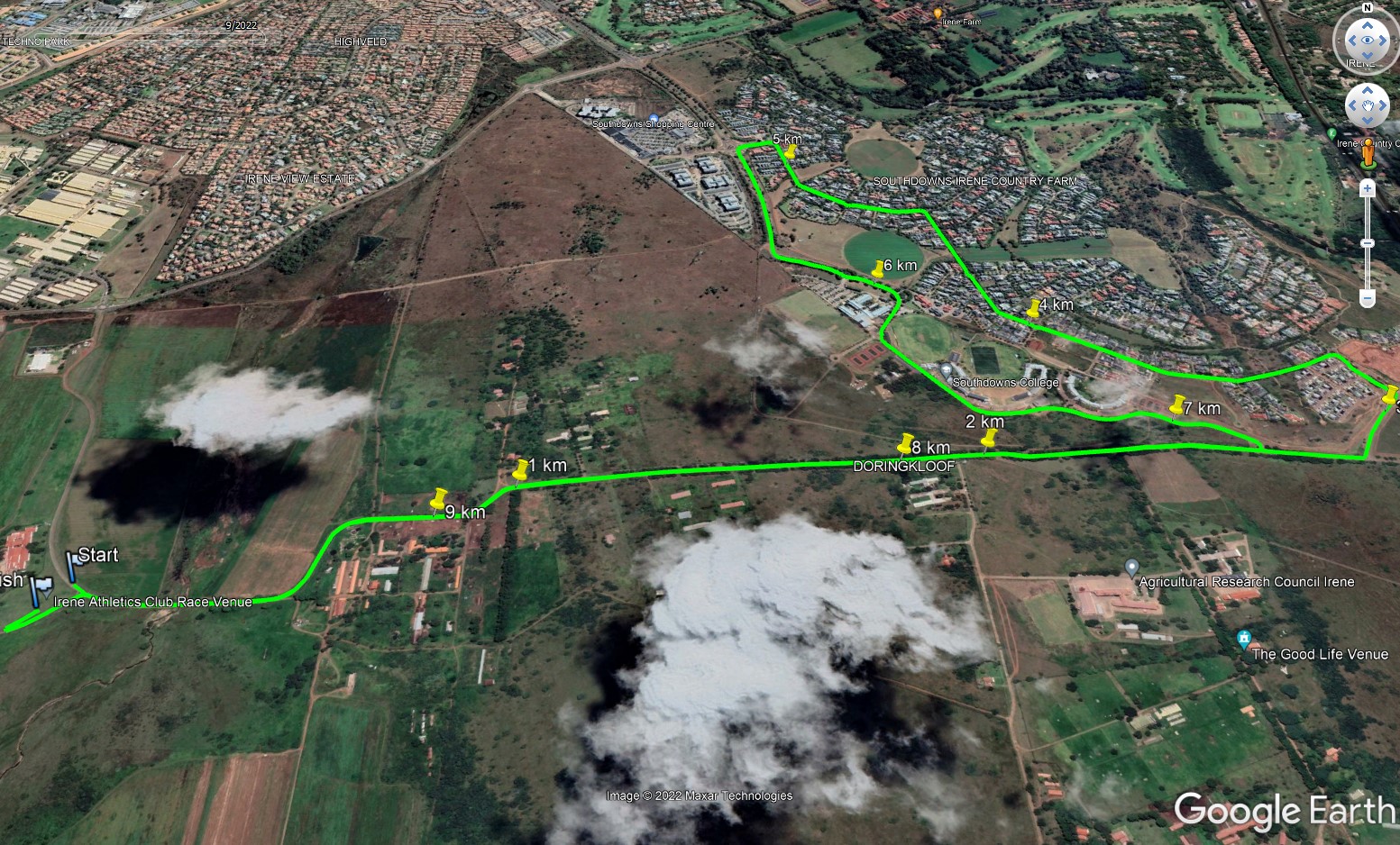Route map — 10km Race