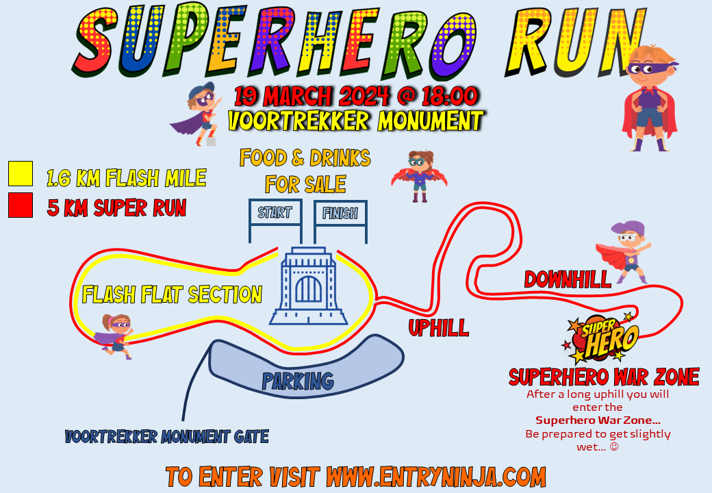 Route map — Superhero Run