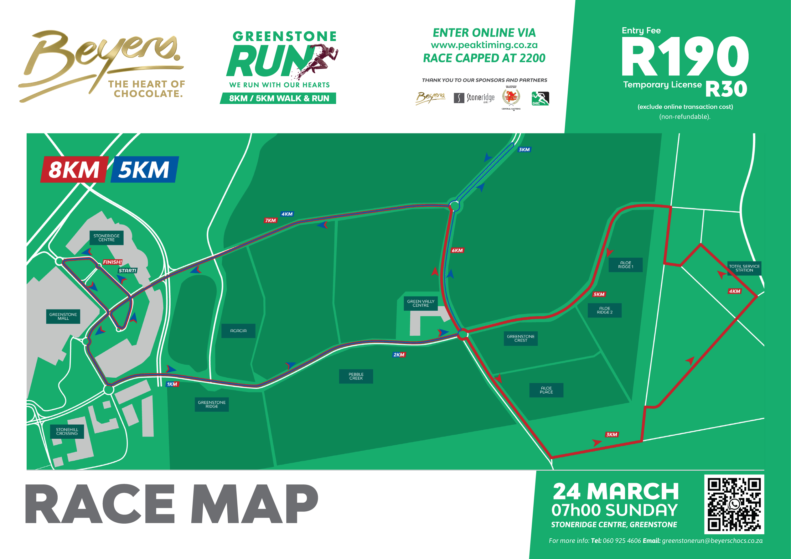 Route map — Beyers Greenstone Run