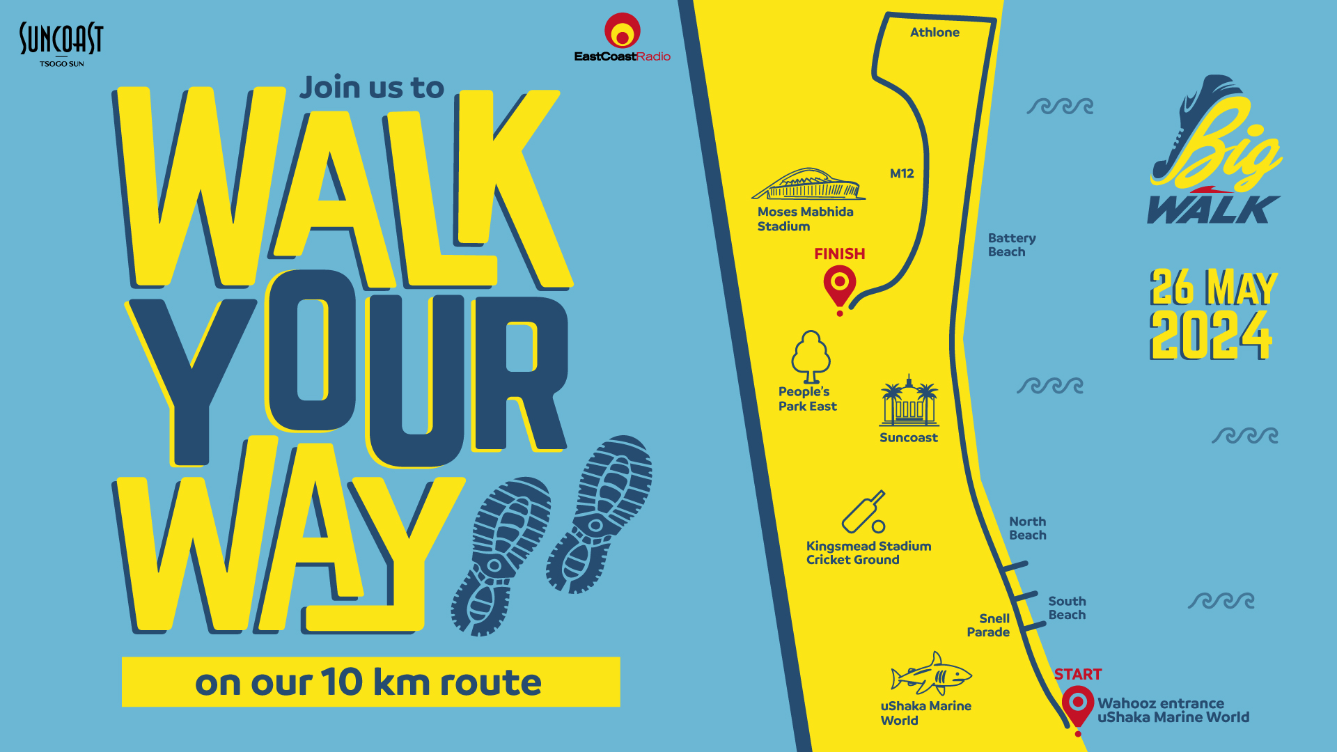 Route map — 10km Walk