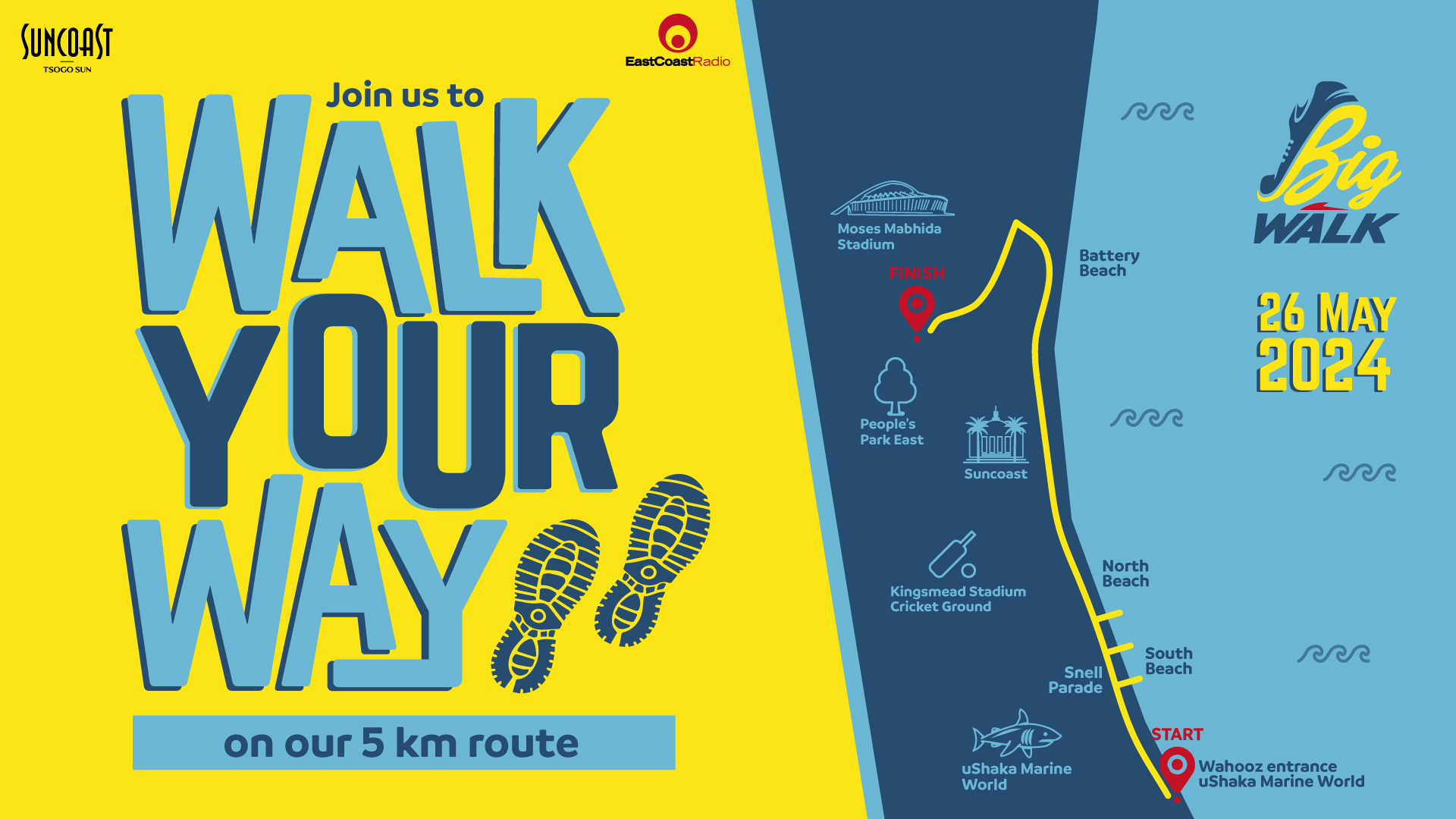 Route map — 5km Walk