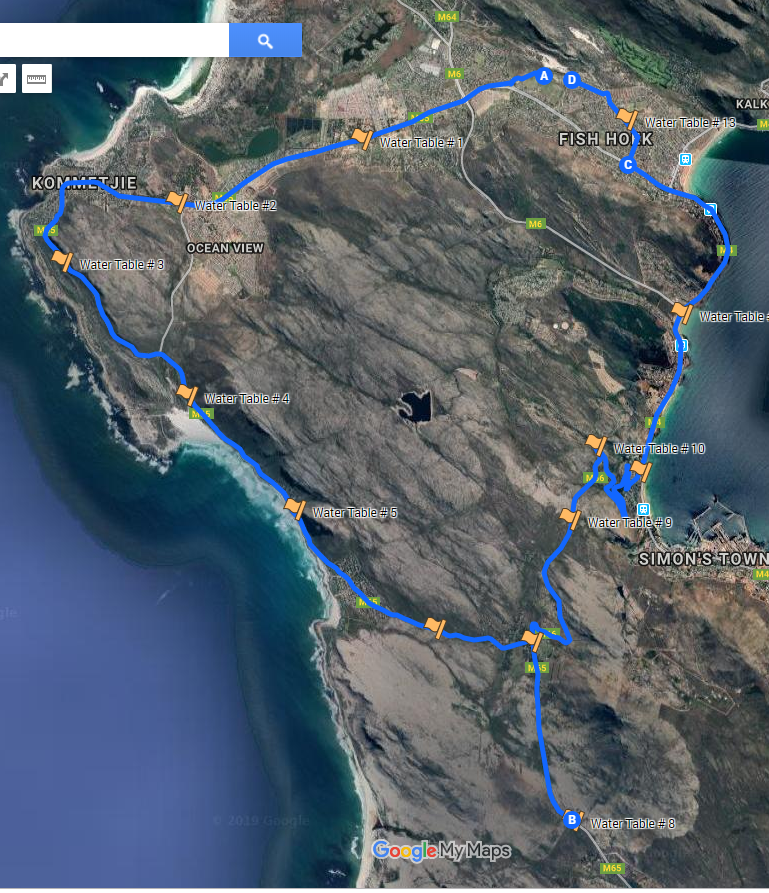 Route map — STBB Red Hill Marathon and Classic