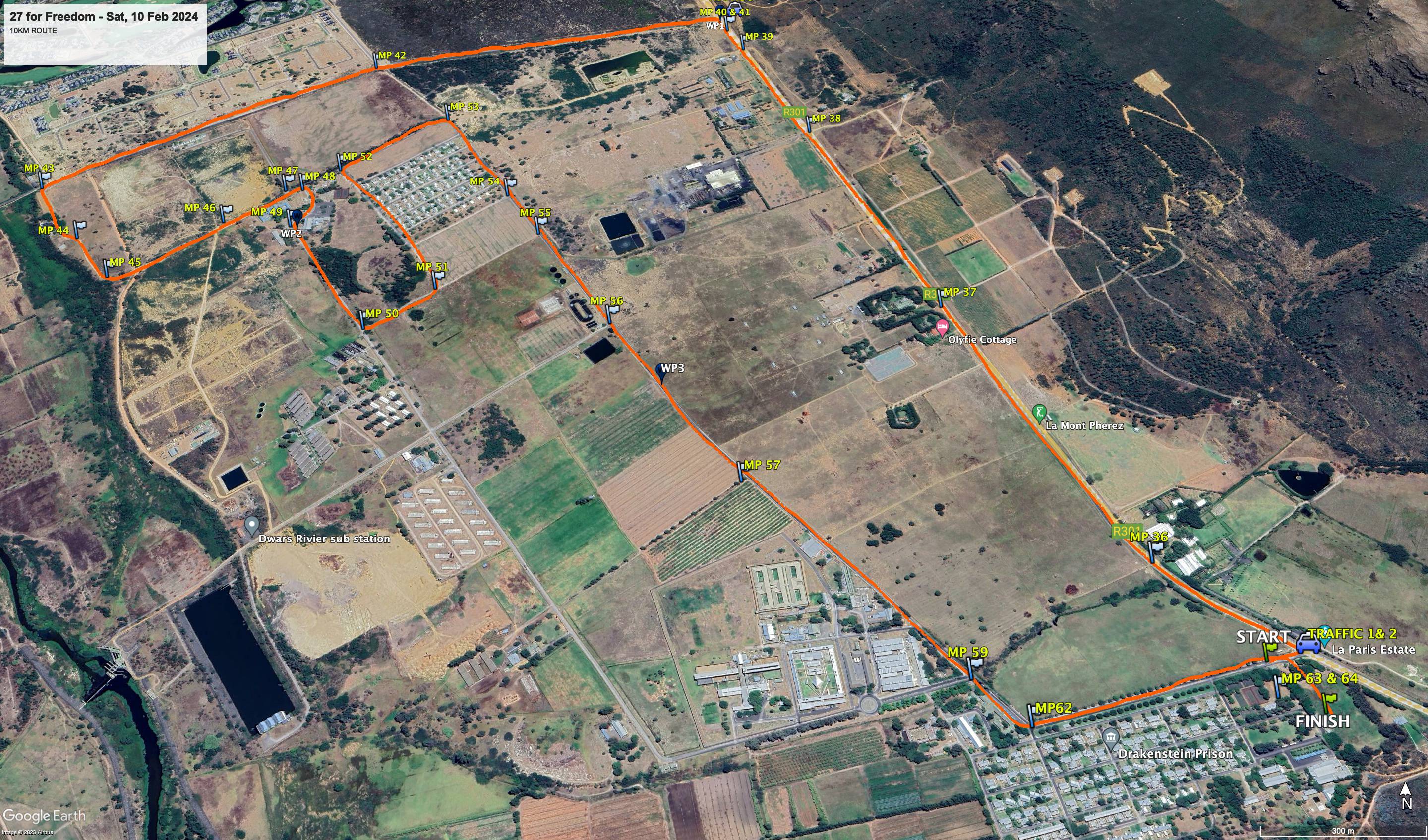 Route map — 10km Race