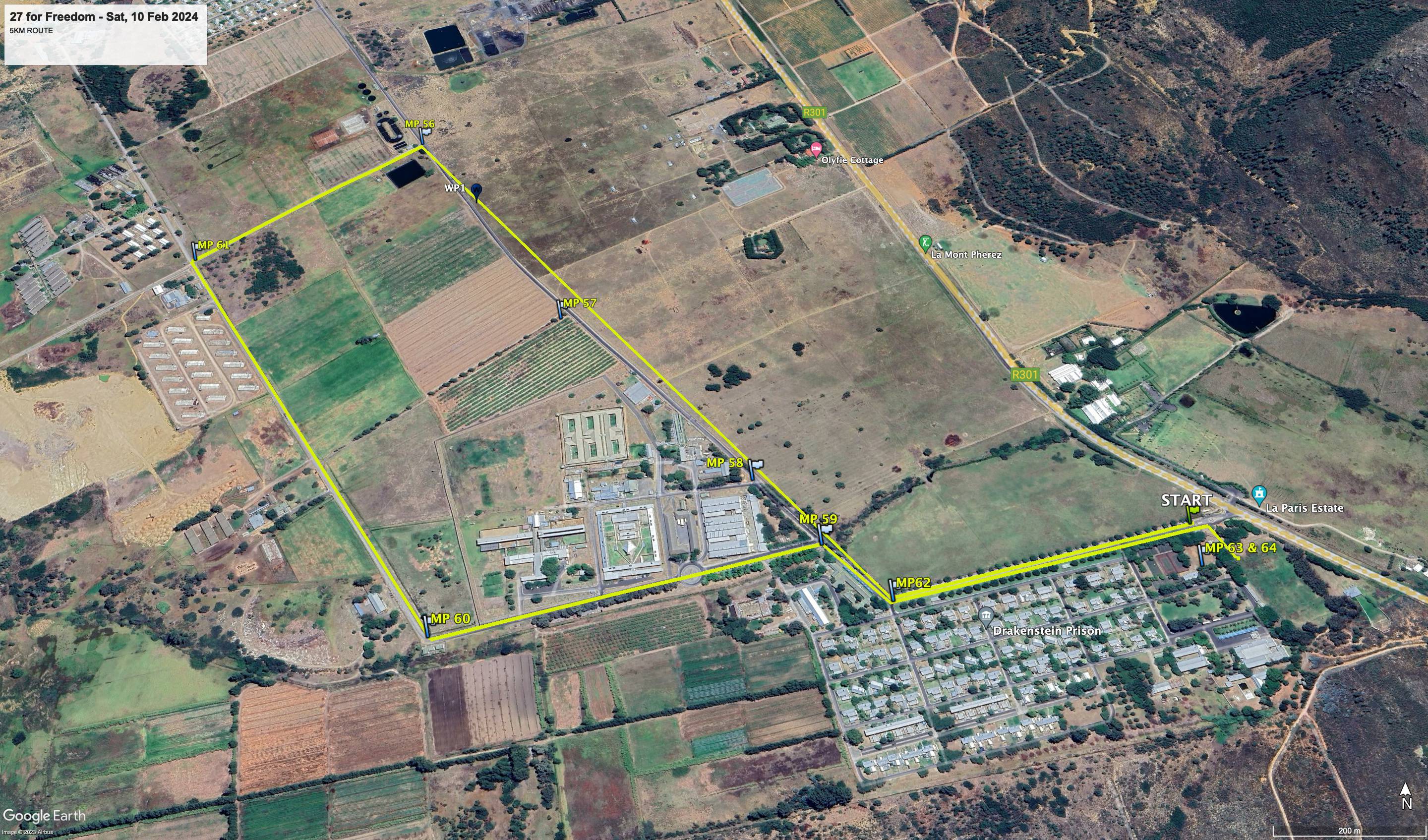 Route map — 5km Fun Run