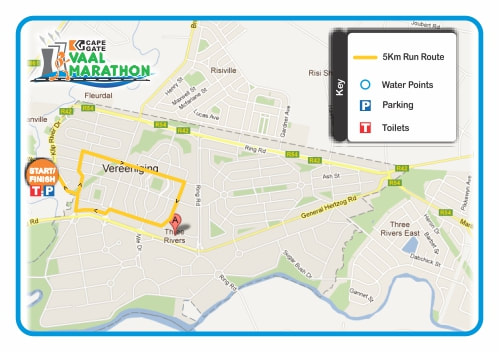Route map — 5km Fun Run