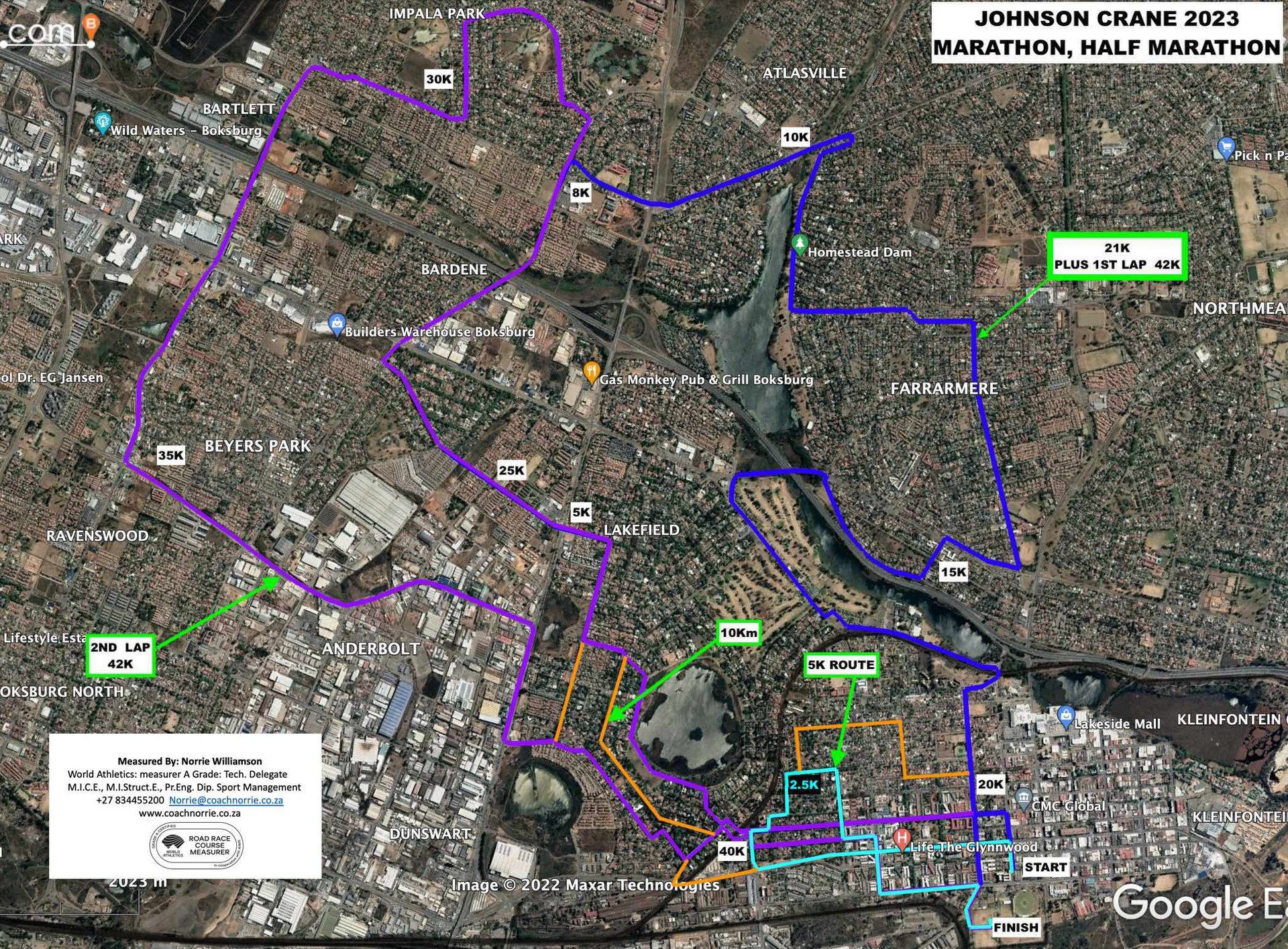 Route map — Marathon