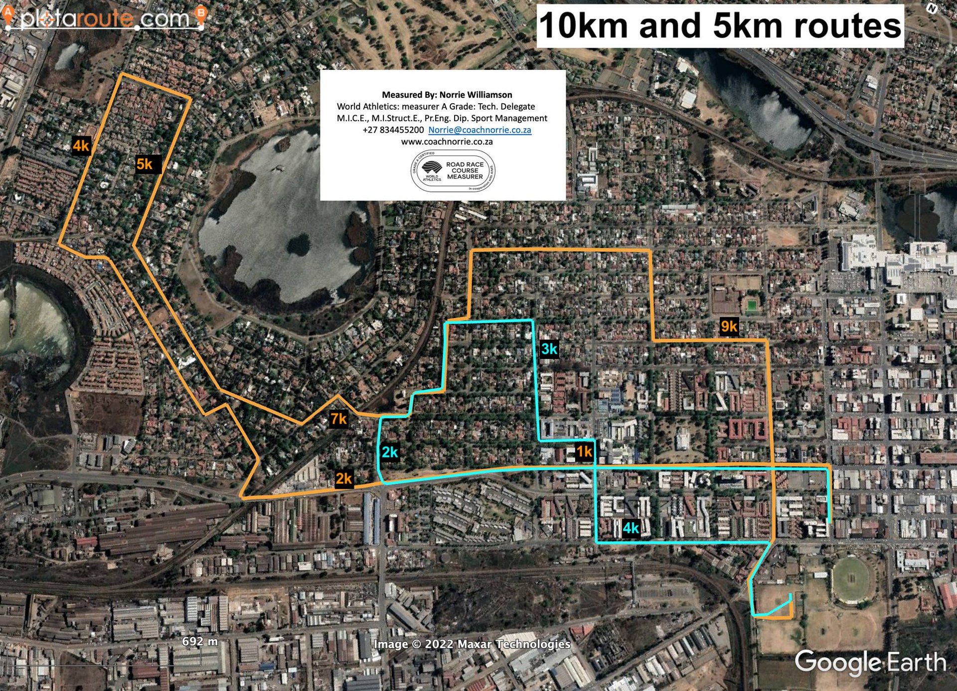 Route map — 10km Race