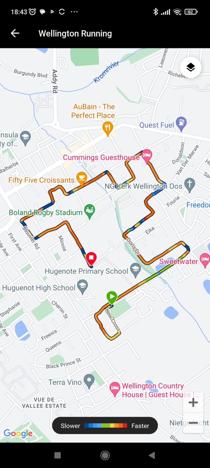 Route map — 5km Fun Run / Walk
