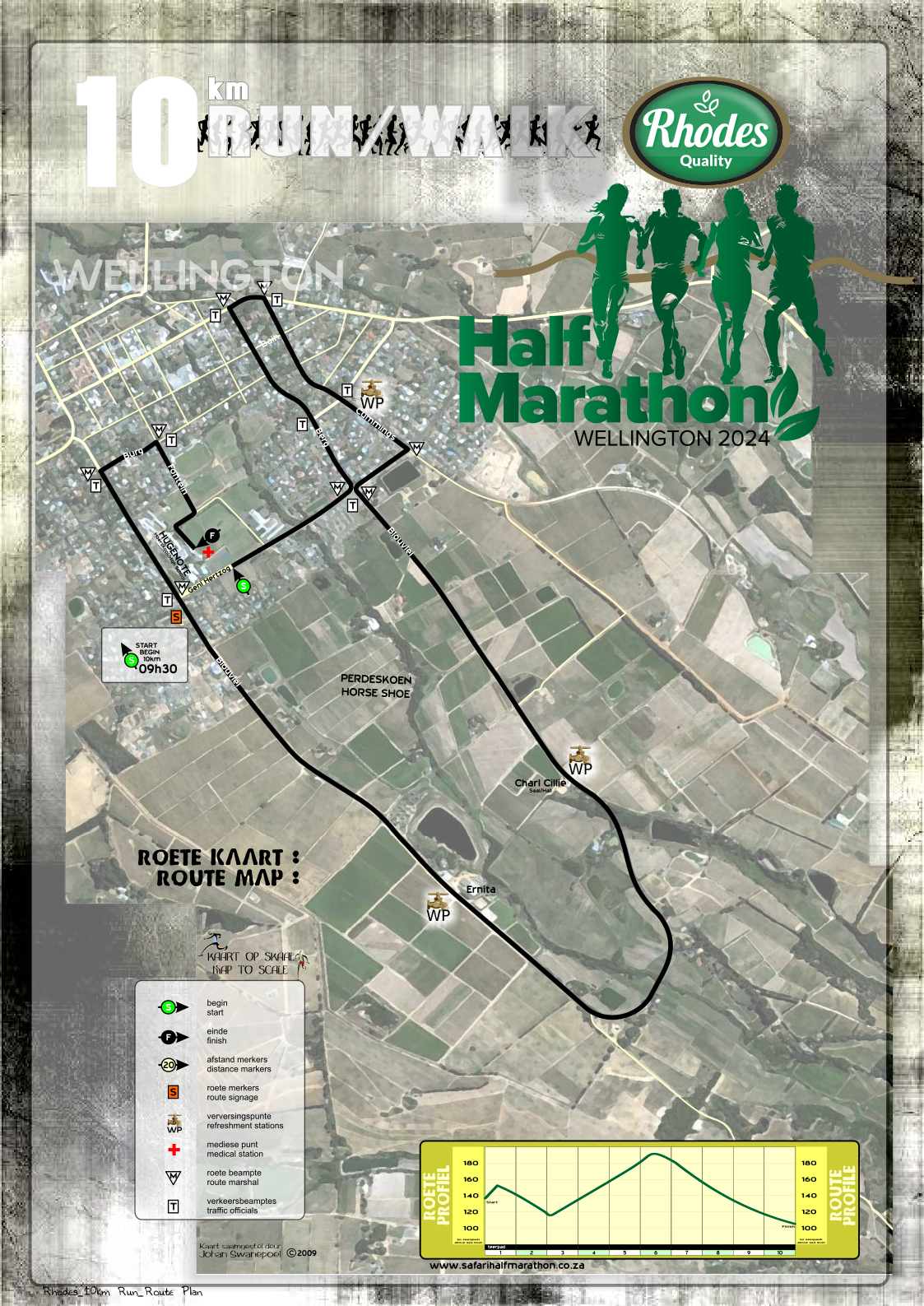 Route map — 10km Run / Walk