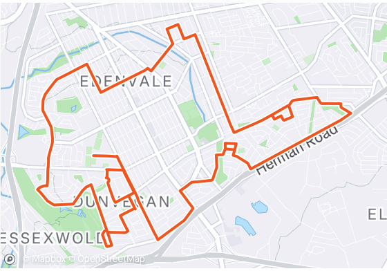 Route map — Marathon