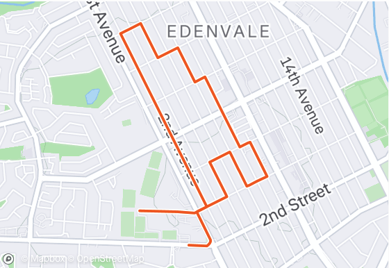 Route map — 5km Fun Run