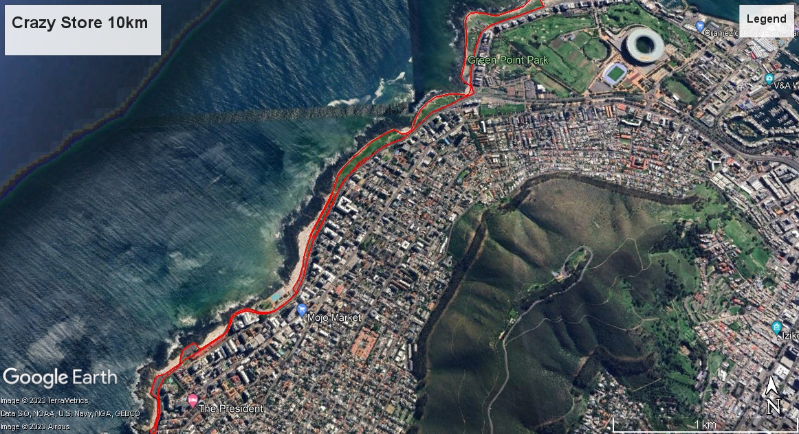 Route map — 10km Run
