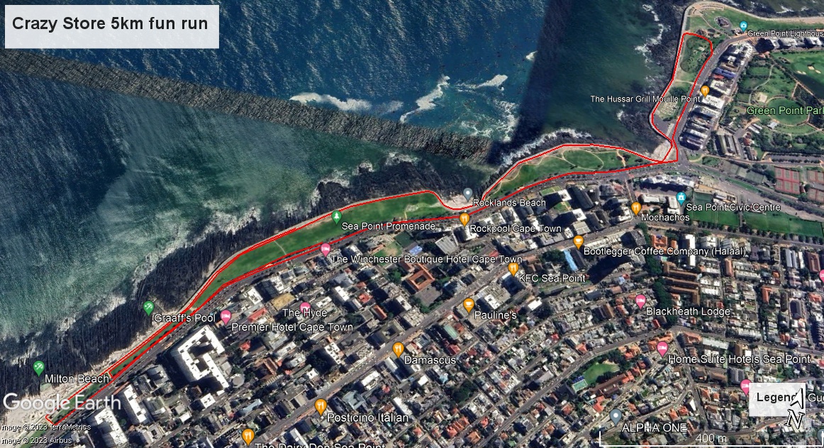Route map — 5km Fun Run