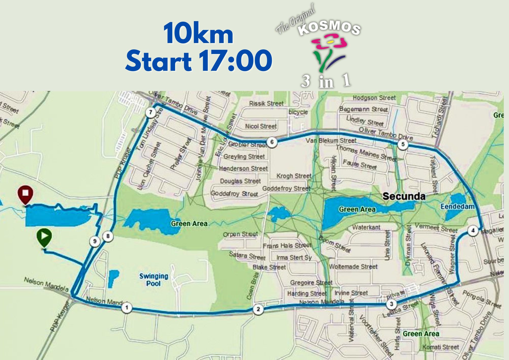Route map — 10km Race