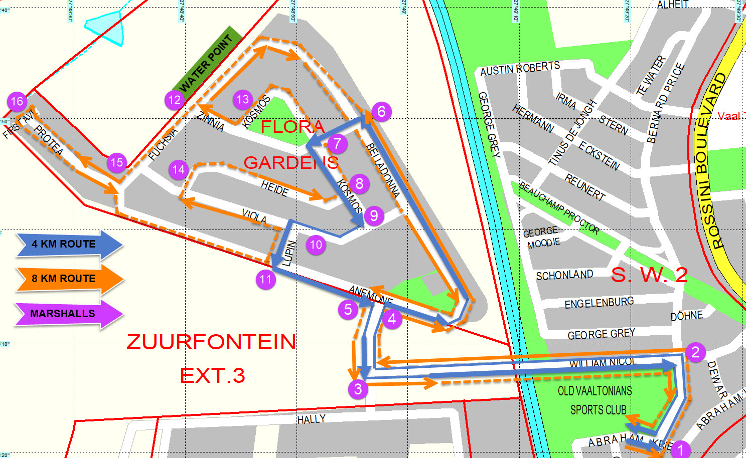 Route map — Gijima for Life