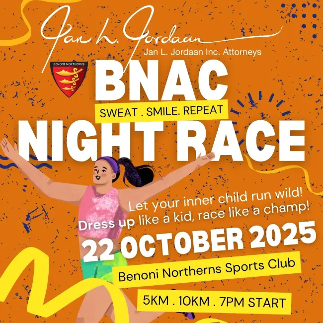 Jan L Jordaan BNAC Night Race logo
