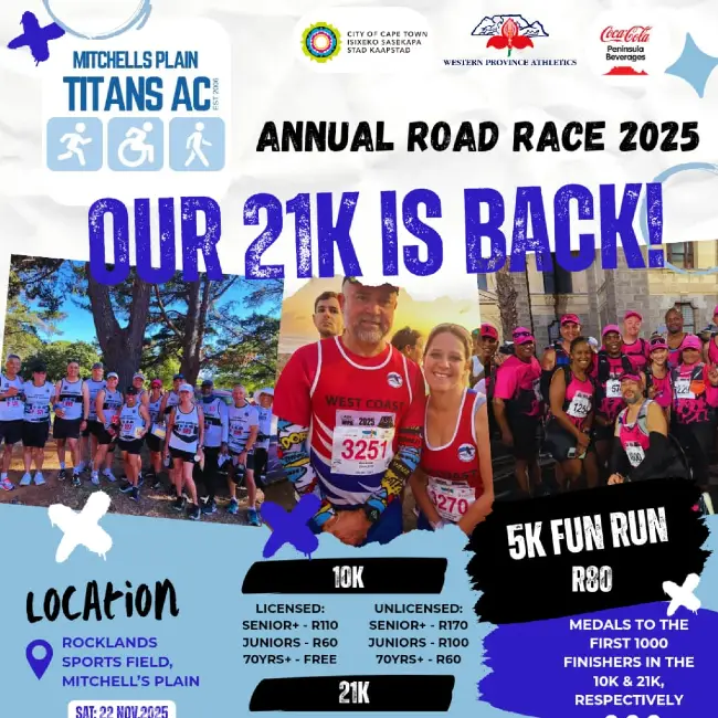 Mitchell’s Plain Titans Annual Road Race logo