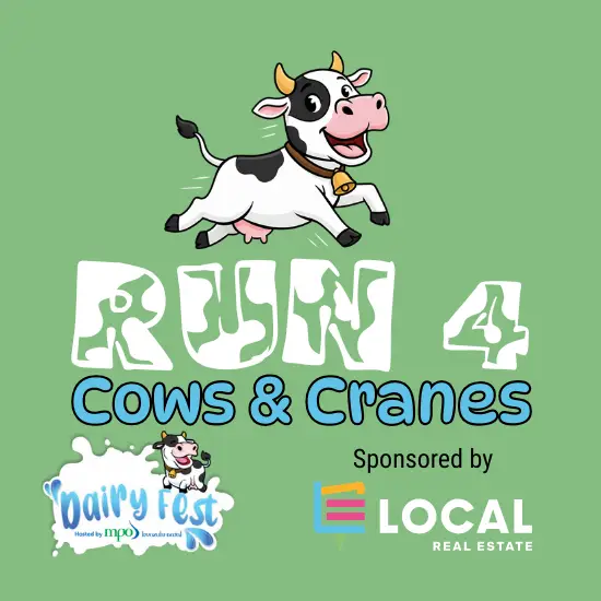 Run 4 Cows & Cranes logo