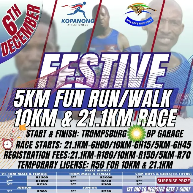 Kopanong AC Festive Run logo