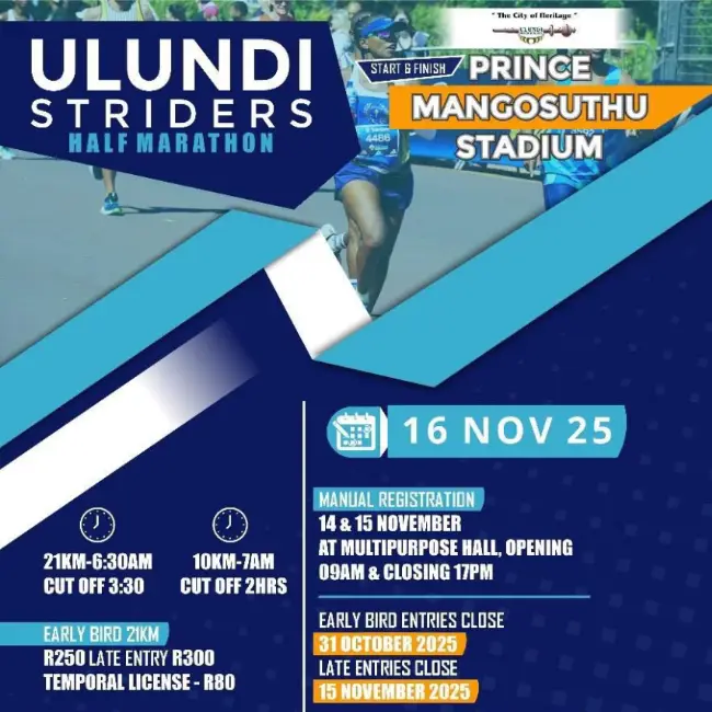 Ulundi Striders Half-Marathon logo