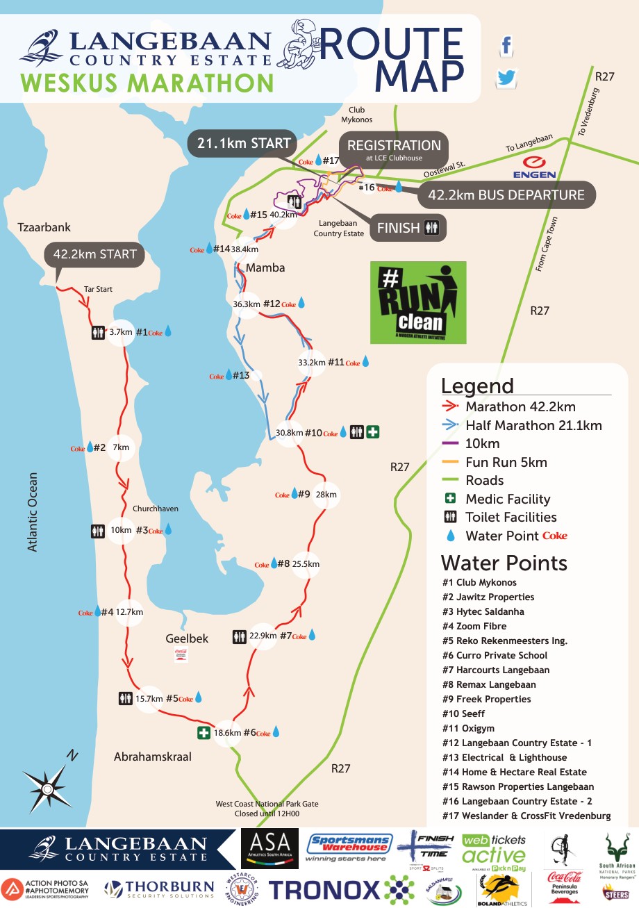 Route map — Marathon