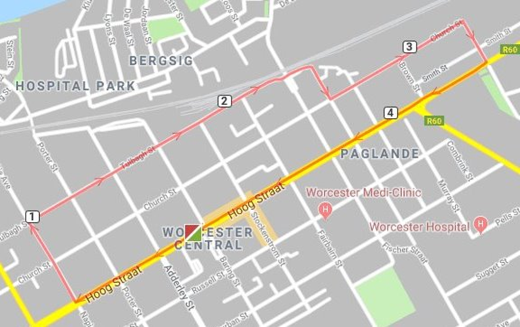 Route map — SPAR Q Square Valentines Nite Race