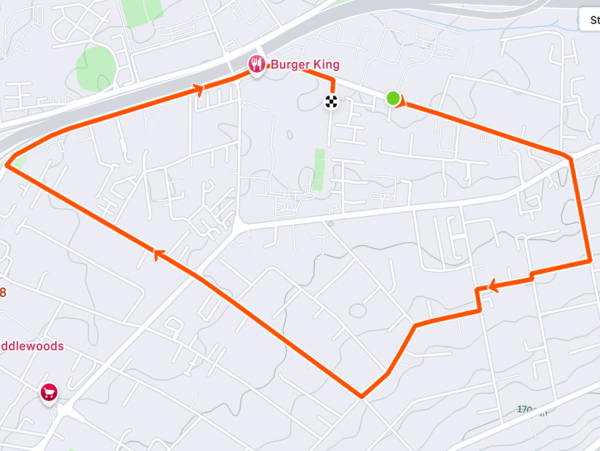 Route map — SmectaGO 5km Fun Run
