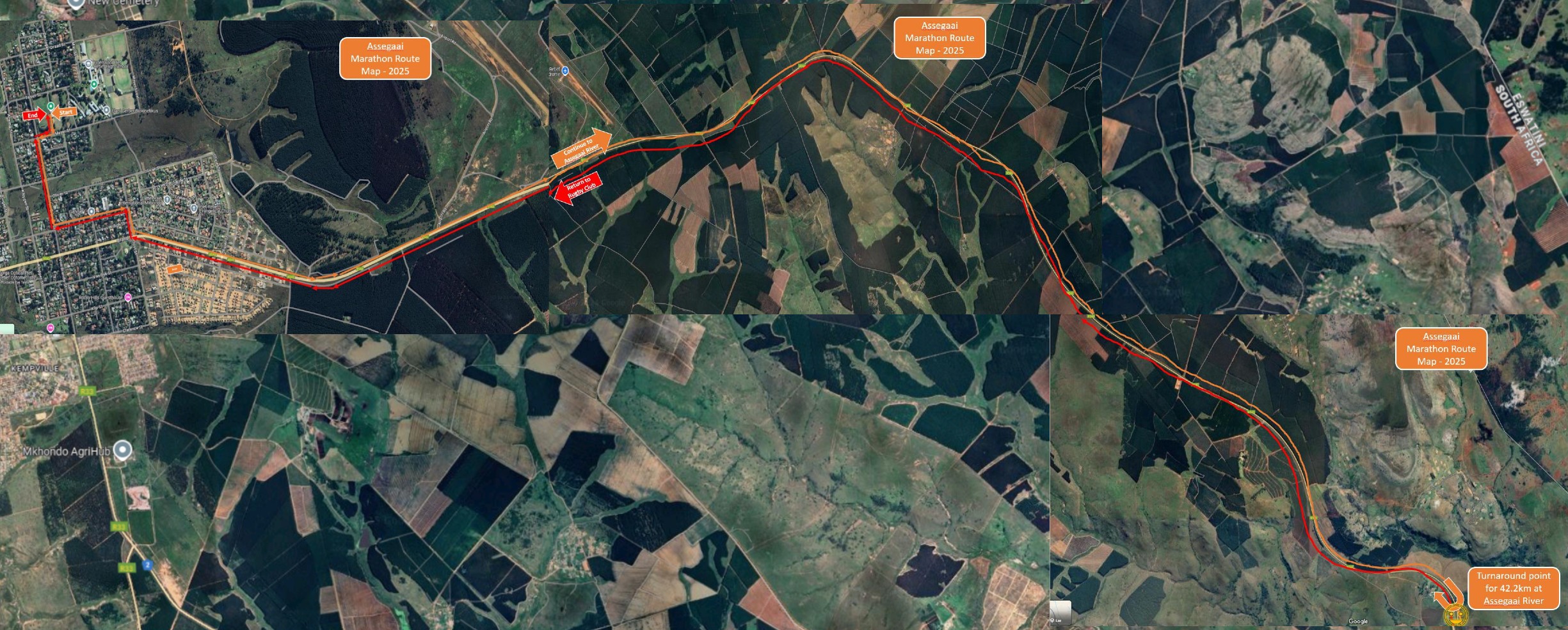 Route map — Marathon