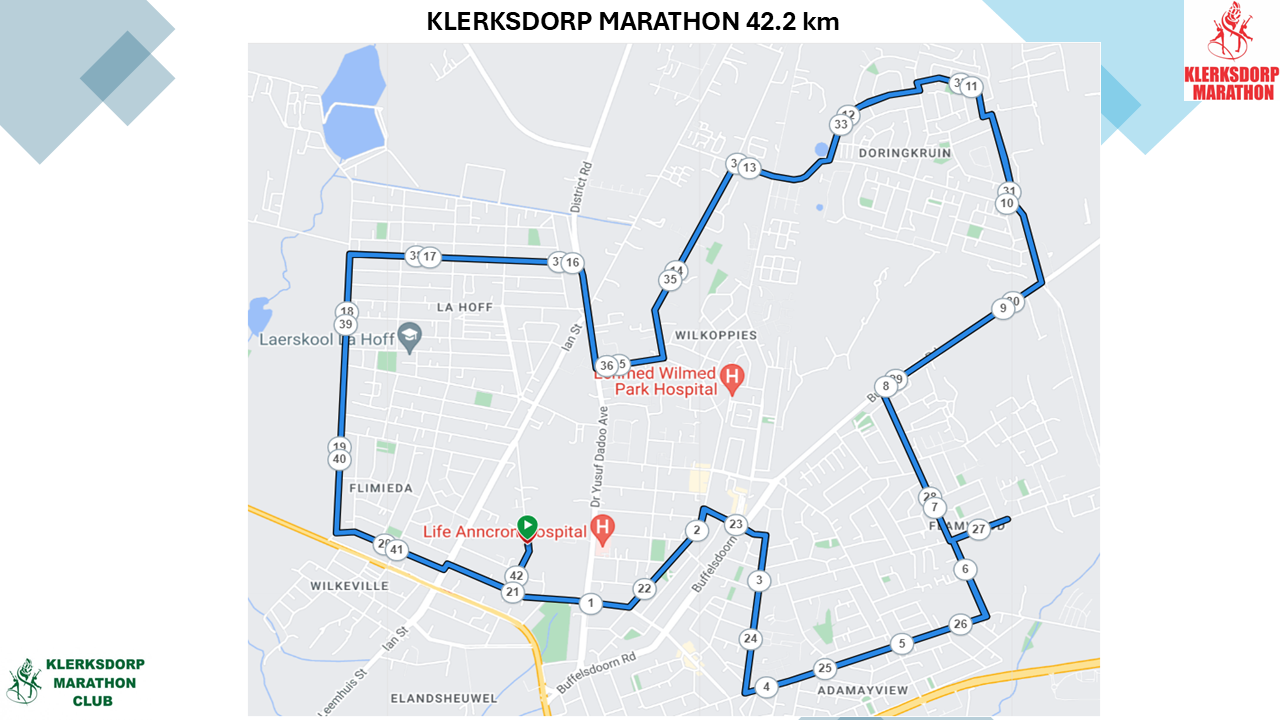 Route map — Half-Marathon
