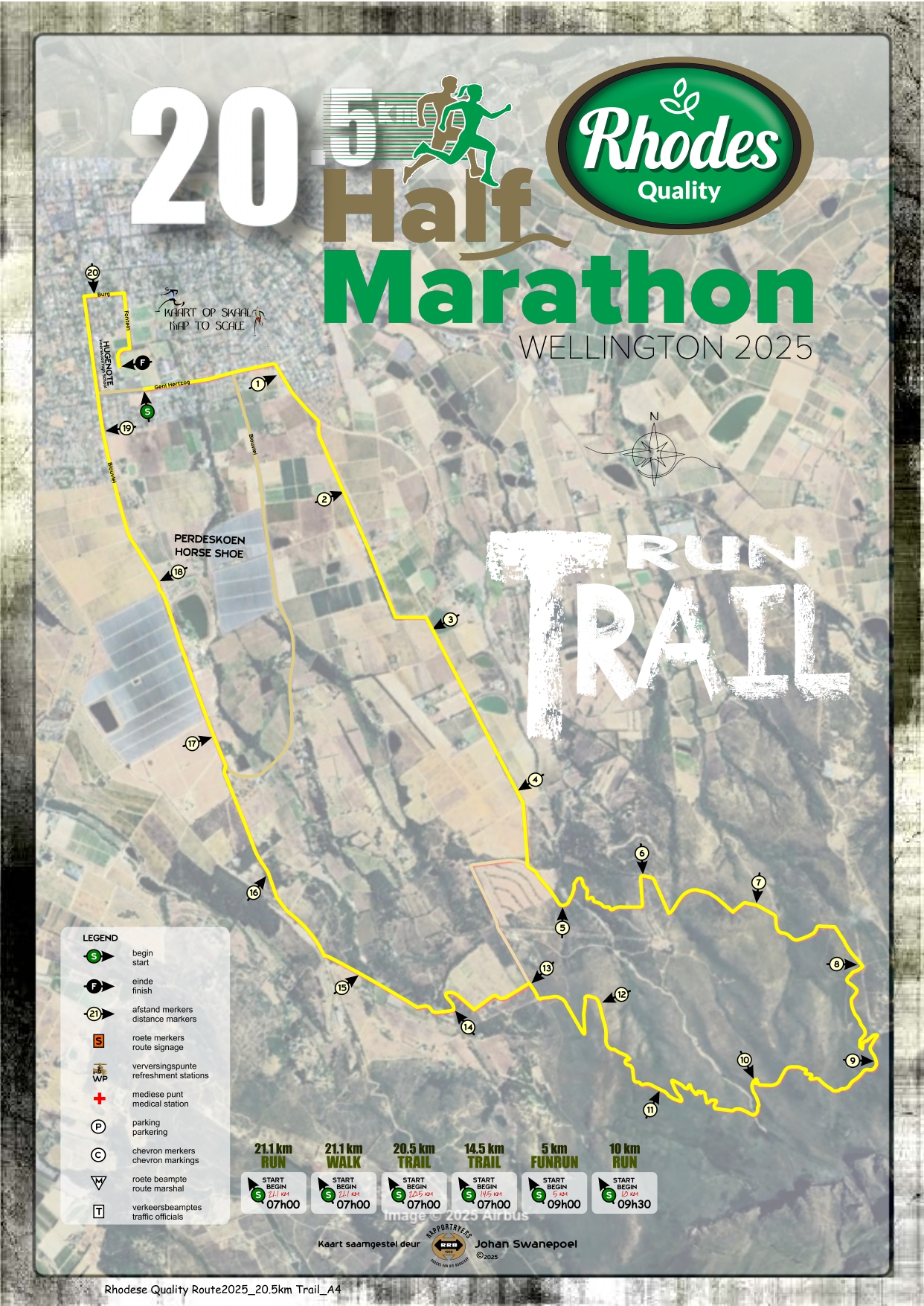 Route map — 20.5km Trail