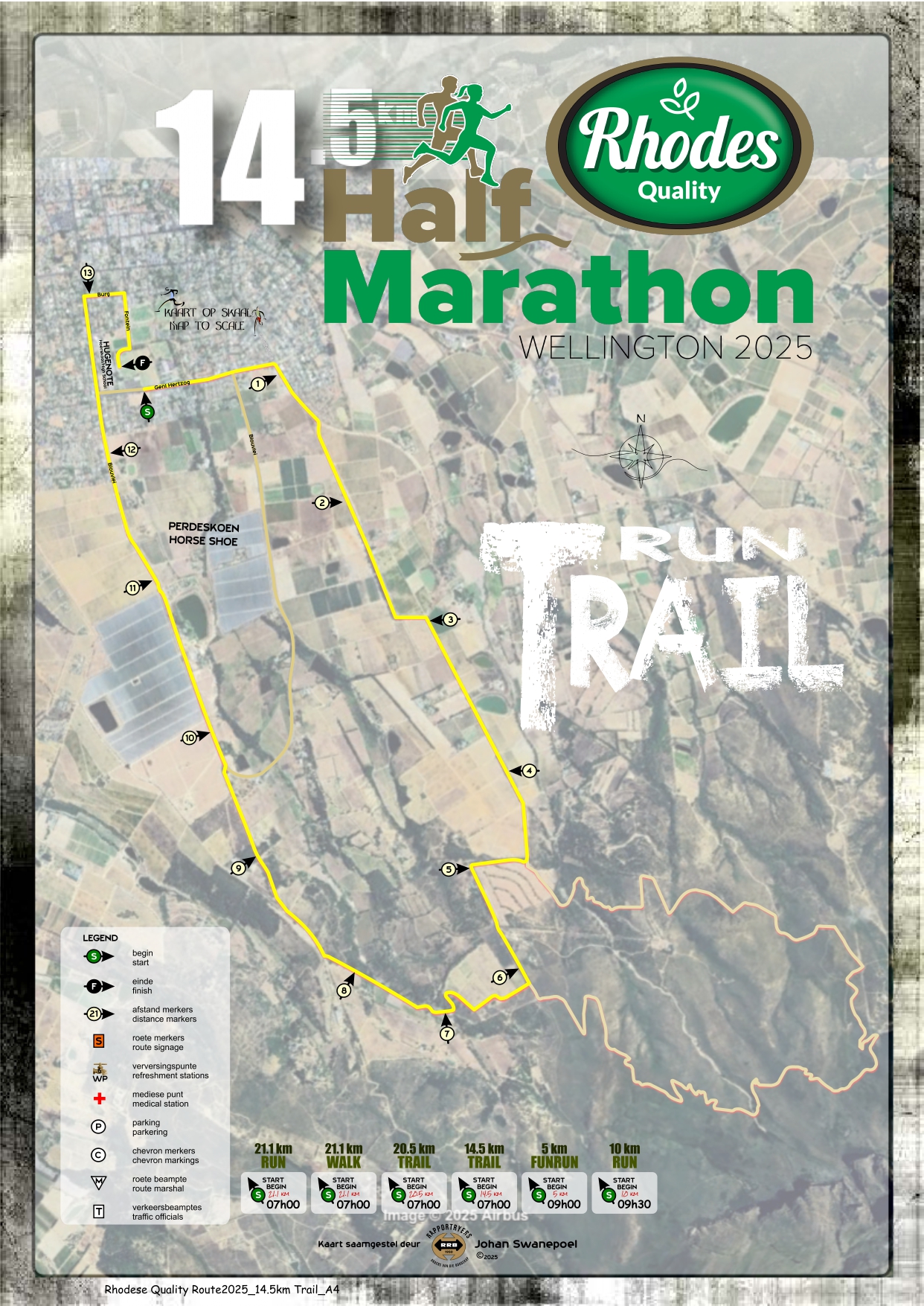 Route map — 14.5km Trail