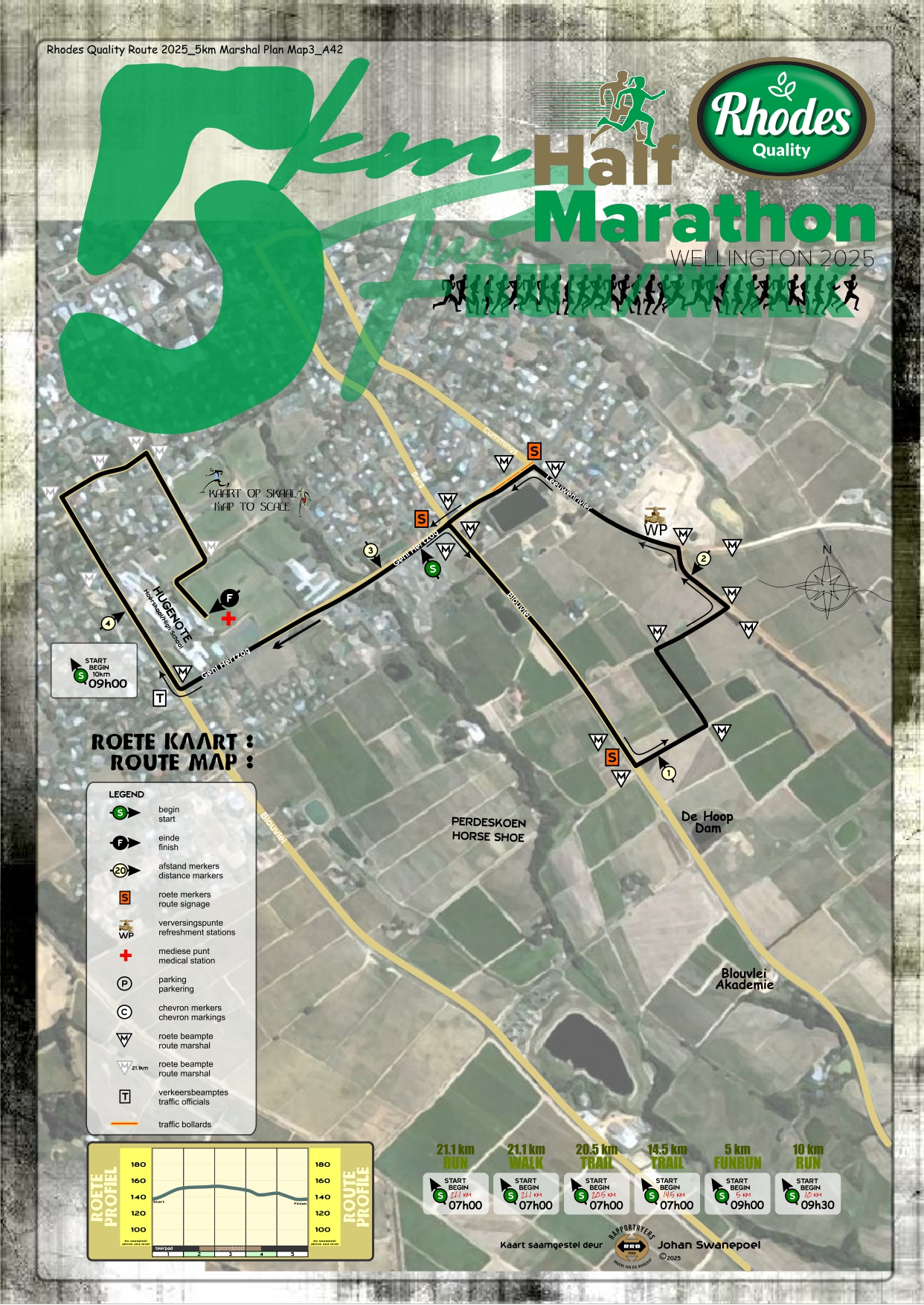 Route map — 5km Fun Run / Walk