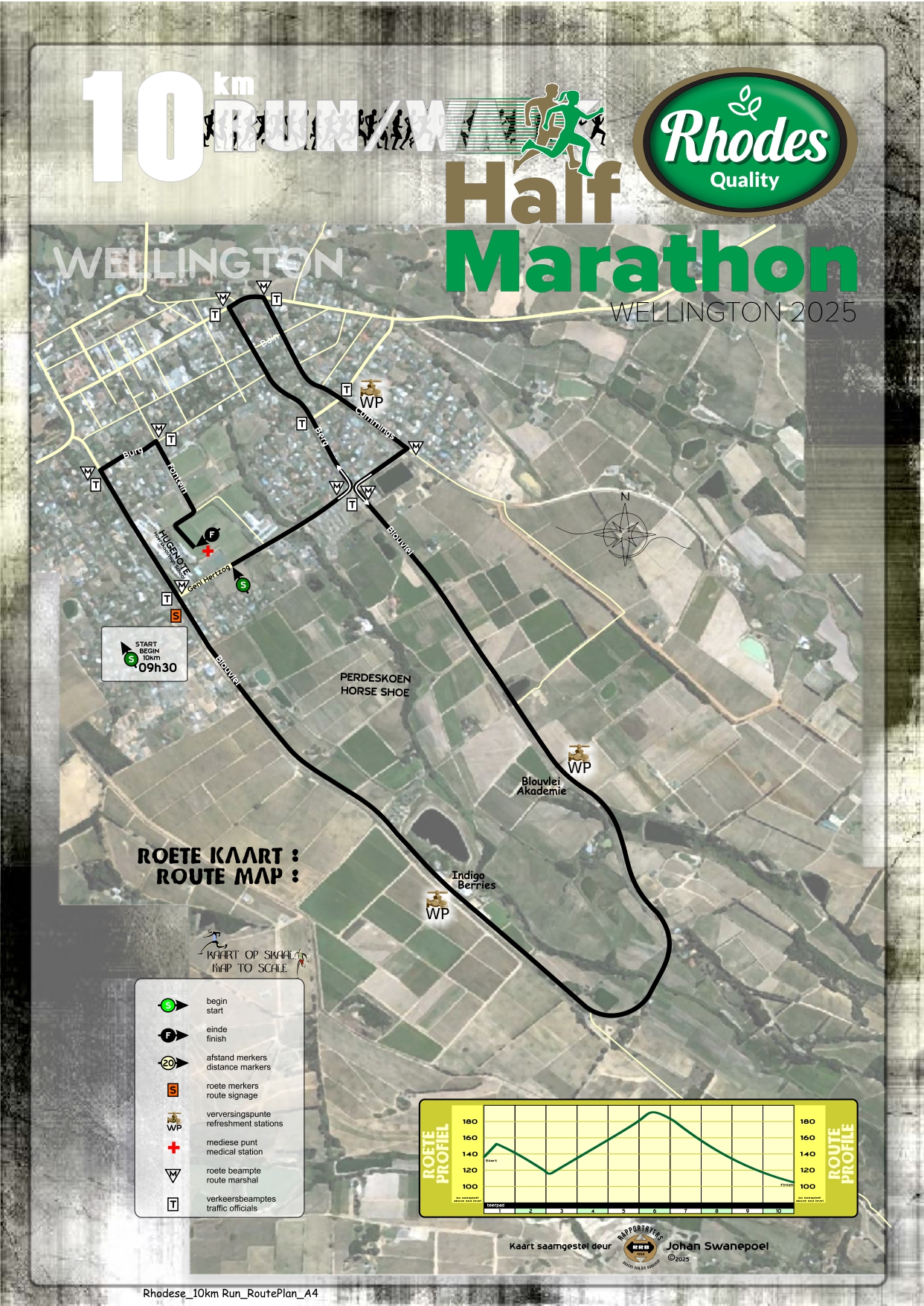 Route map — 10km Run / Walk