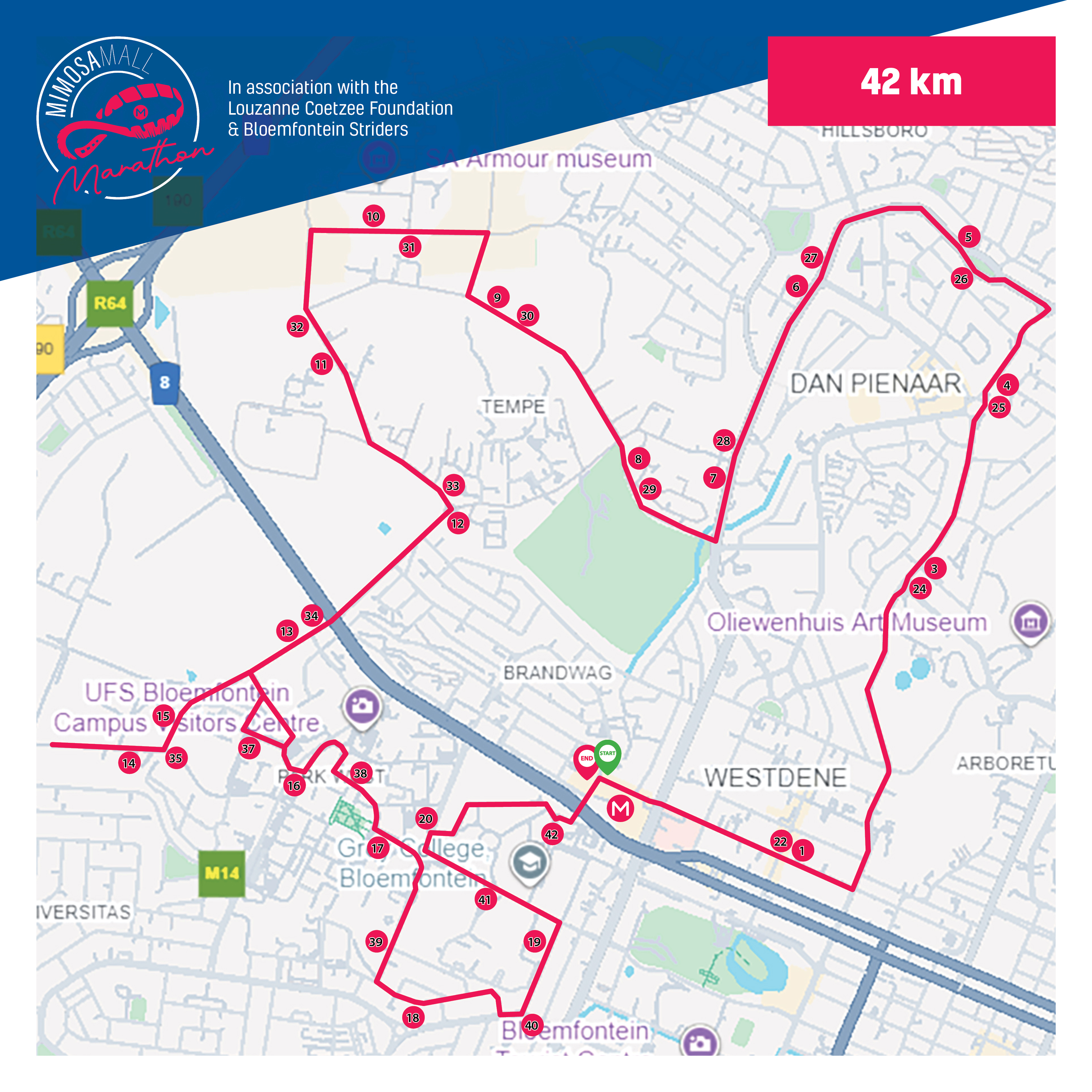 Route map — Marathon