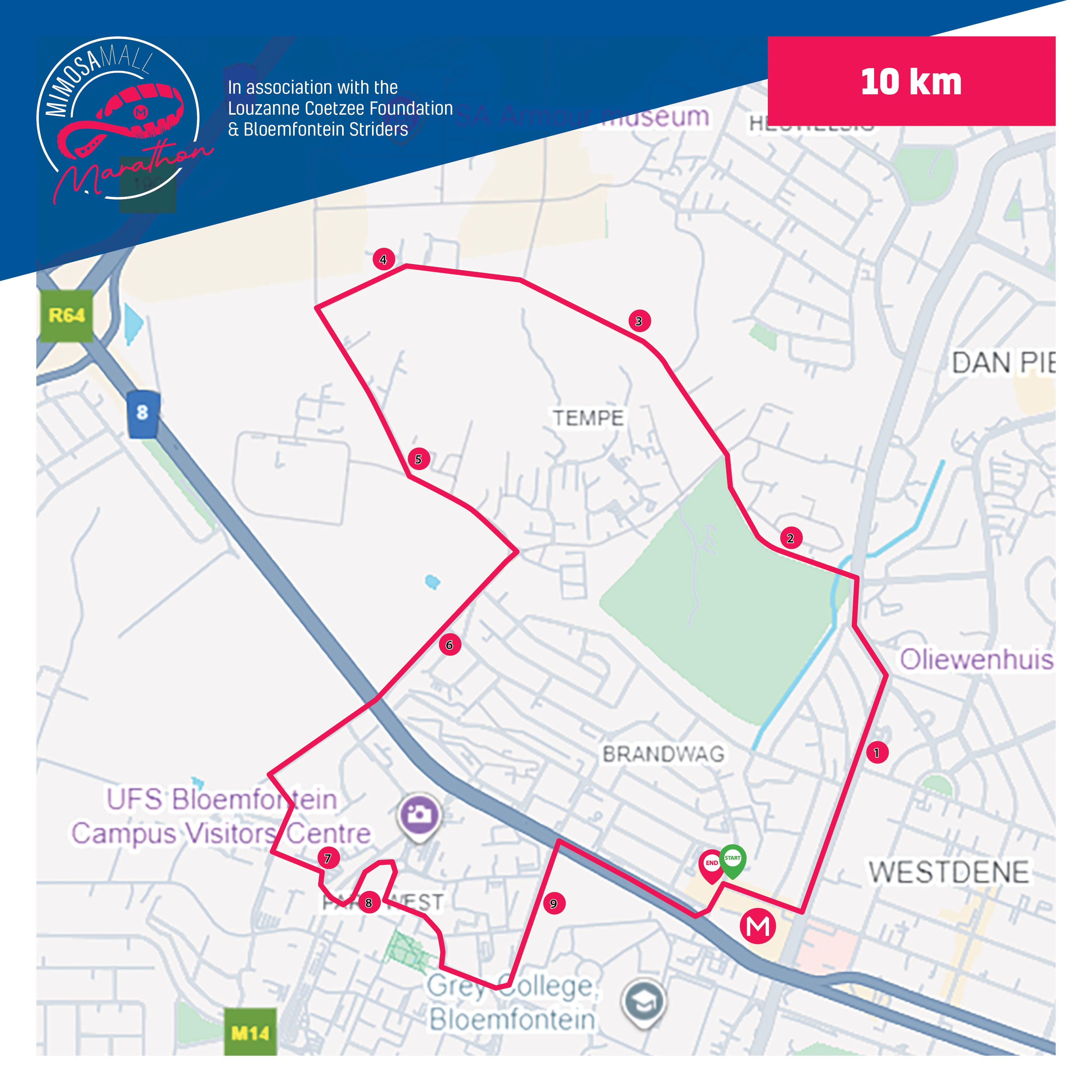 Route map — 10km Race