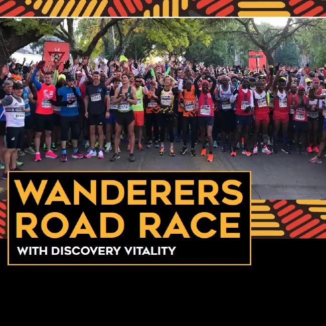 Wanderers Road Race with Discovery Vitality logo