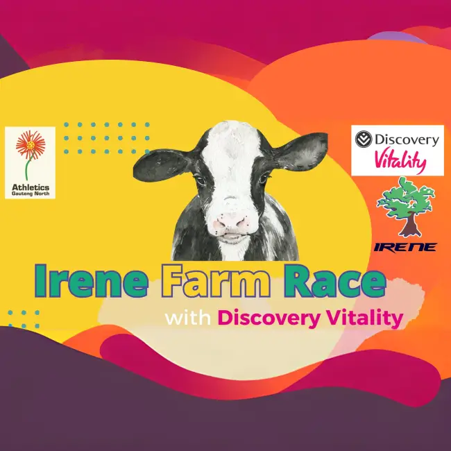 Irene Farm Race with Discovery Vitality logo