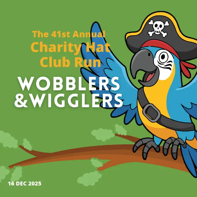Wobblers and Wigglers Charity Hat Fun Run logo
