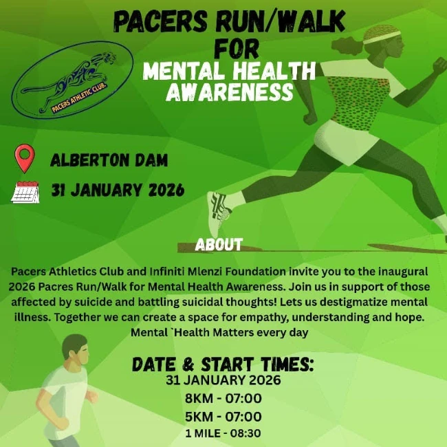 Pacers Run/Walk for Mental Health Awareness logo